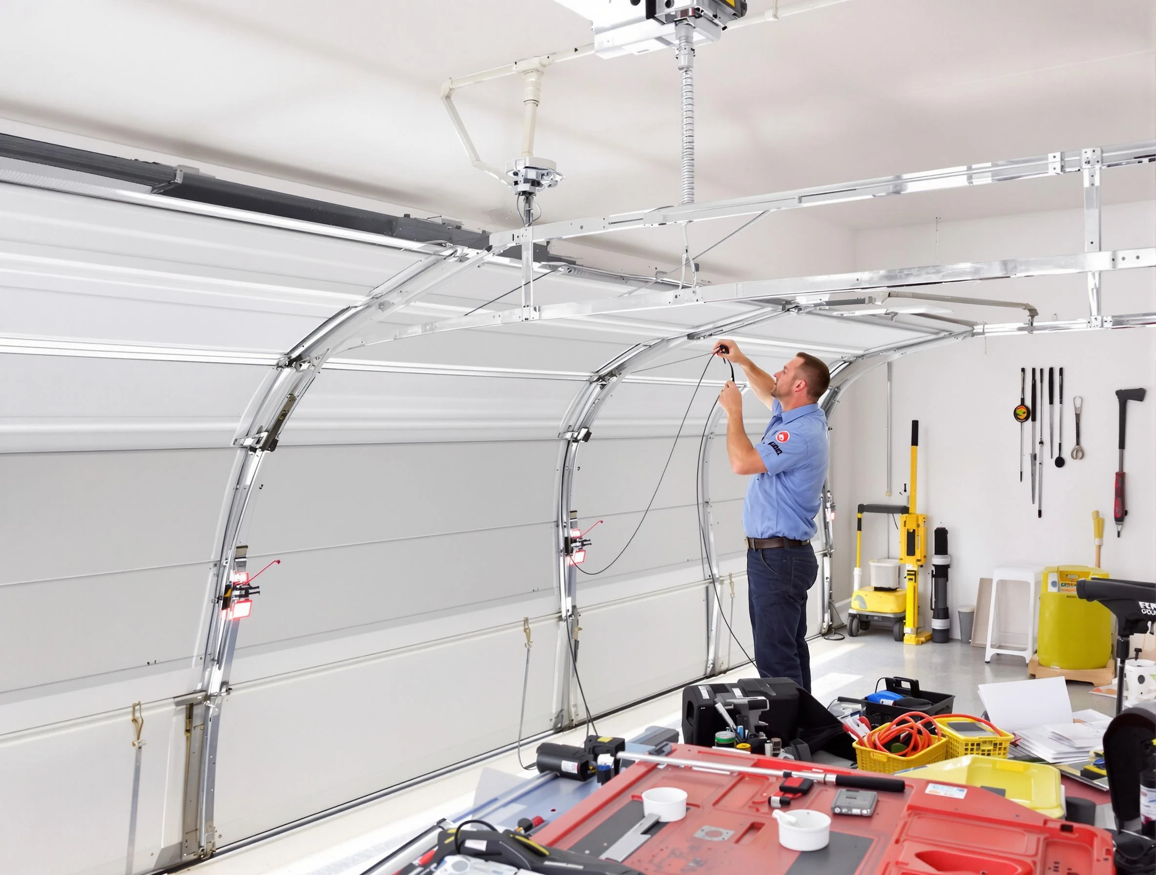 Garage door cable repair service by Branchburg Garage Door Repair in Branchburg